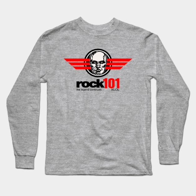 KLOL Rock 101 Radio Station Long Sleeve T-Shirt by Devils Club